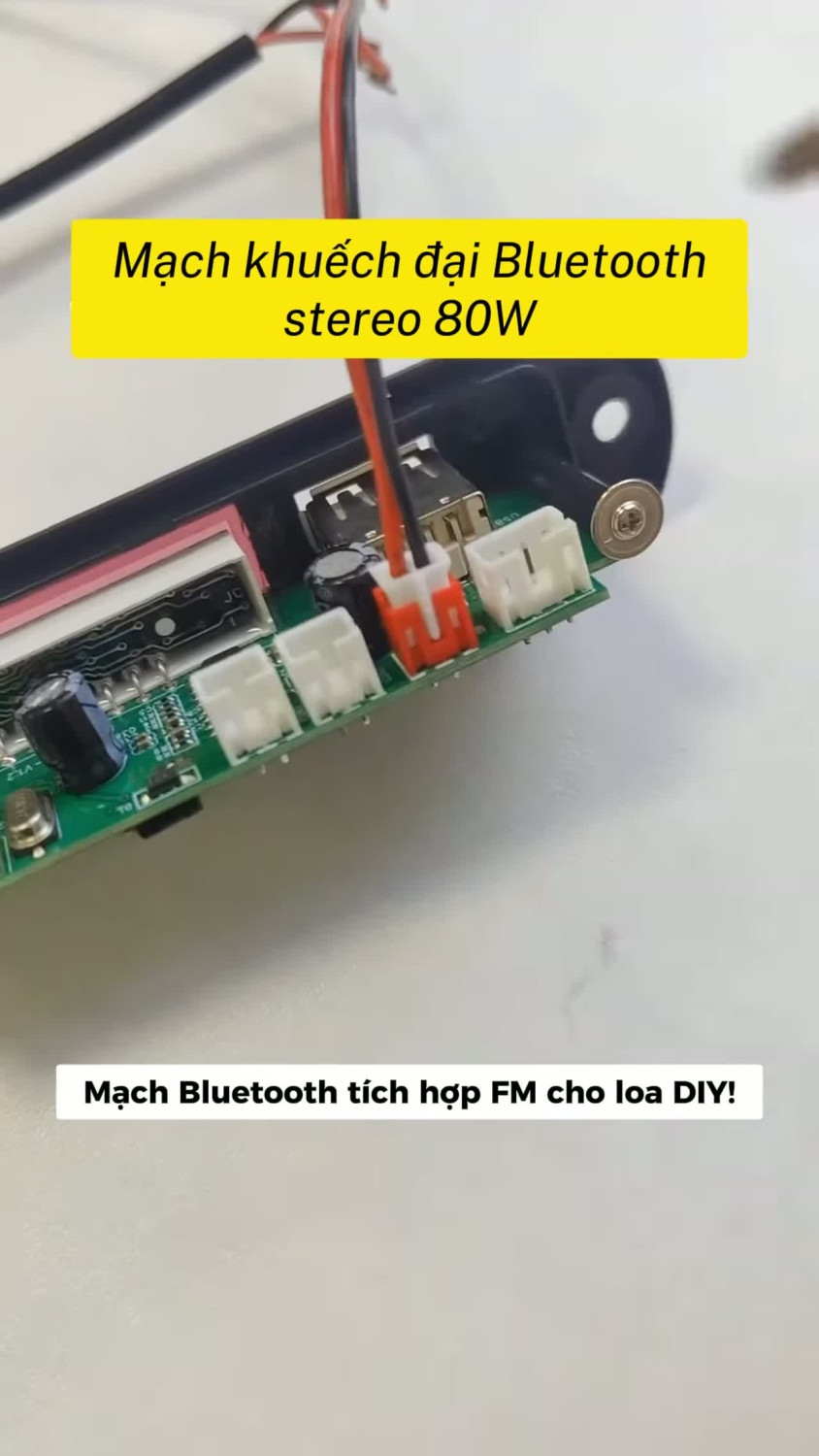 Nâng cấp loa cũ bằng mạch Bluetooth 5.0: công suất quảng cáo 80W, radio FM, hỗ trợ loa siêu trầm và âm thanh DIY