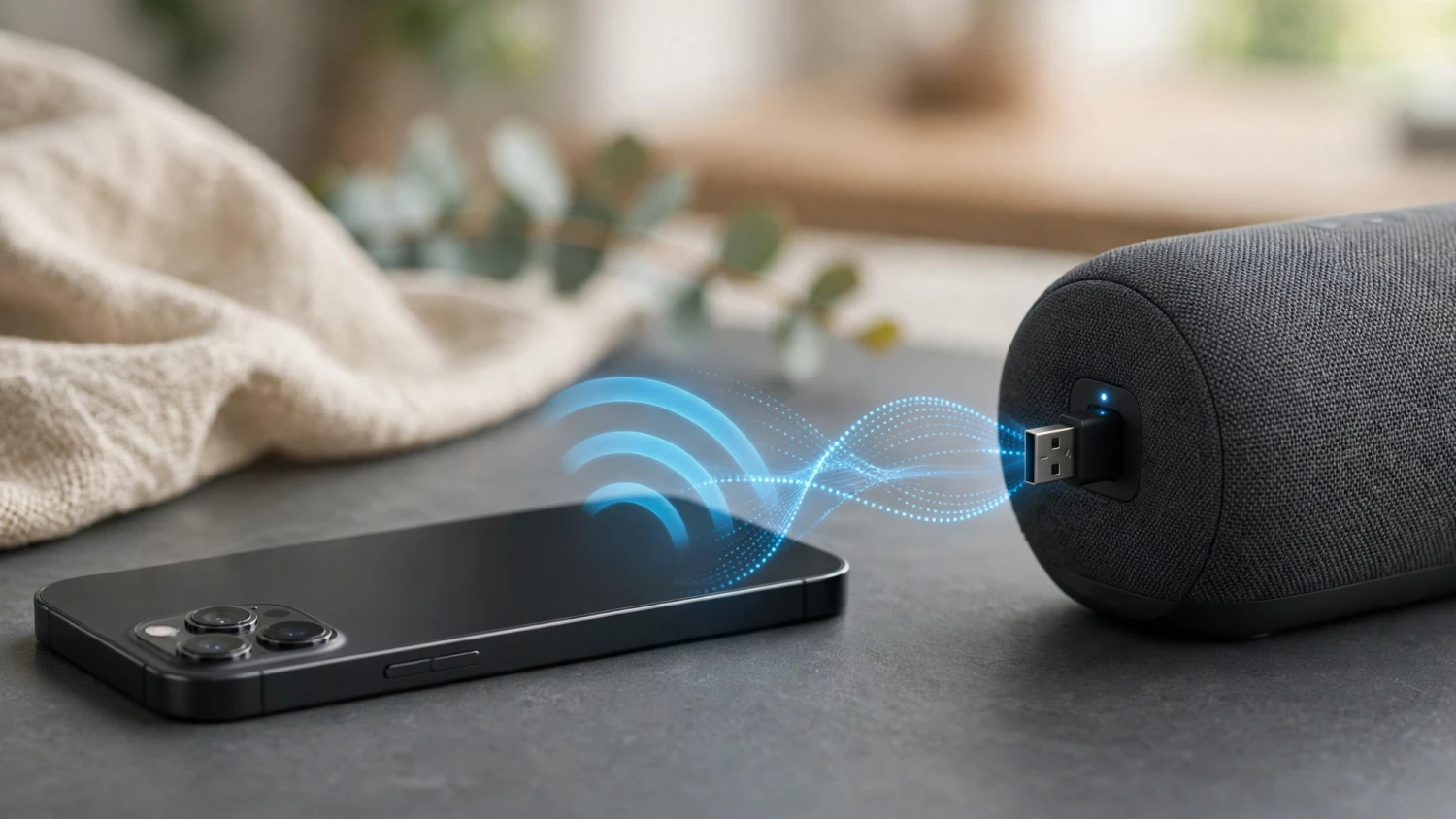 USB bluetooth cho loa kết nối điện thoại với loa và amply