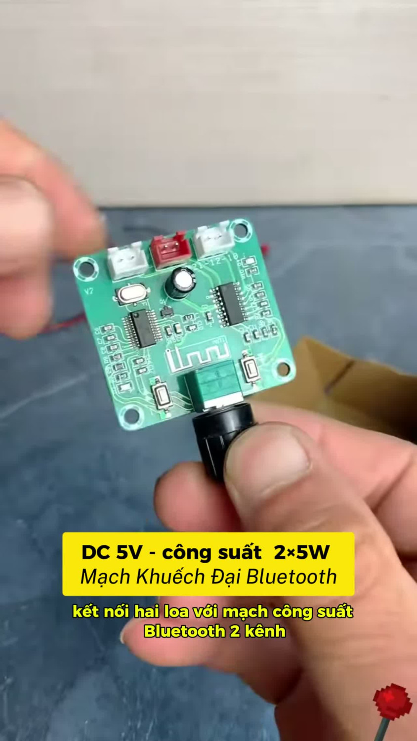 🔊 Làm loa Bluetooth mini không cần mạch quá lớn! XH-A158 hỗ trợ Bluetooth 5.0, công suất 2×5W và sử dụng nguồn DC 5V. Mạch nhỏ gọn, dễ lắp, phù hợp làm loa mini, loa để bàn hoặc tận dụng lại loa cũ. 👉