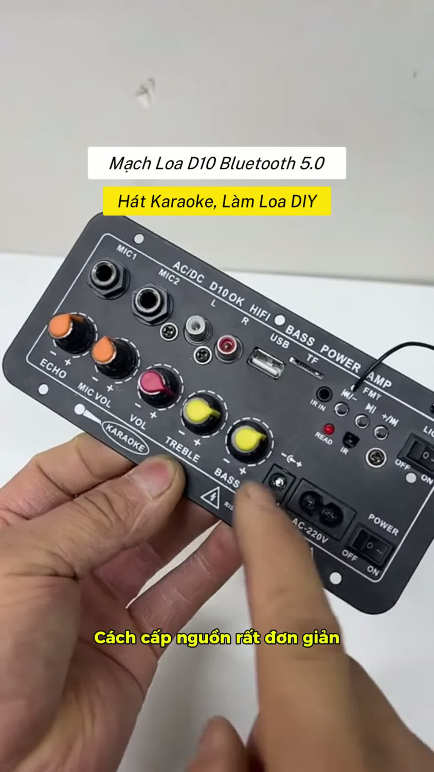 Mạch Loa D10 Bluetooth 5.0 Hát Karaoke, Làm Loa DIY