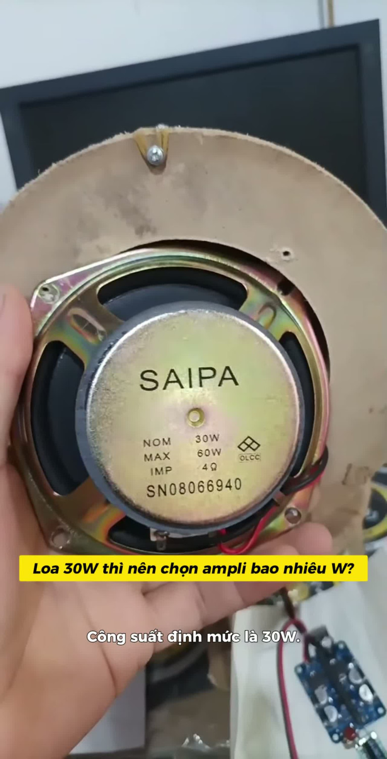 Loa 30W thì nên chọn ampli bao nhiêu W?