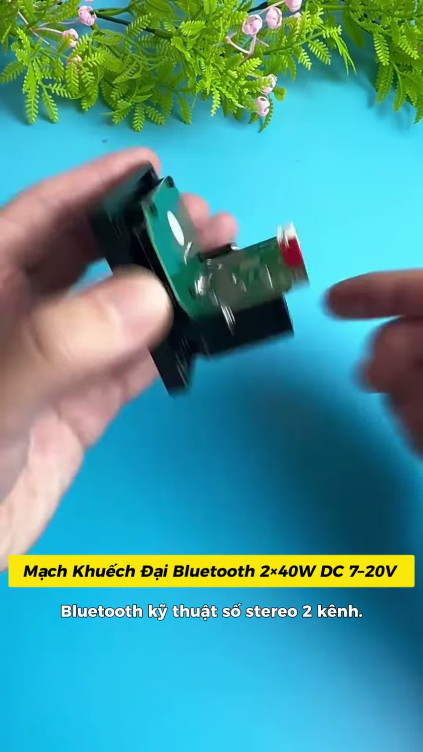 Một mạch khuếch đại nhỏ gọn nhưng công suất khá ổn 🔊 Hỗ trợ nguồn DC 7–20V, công suất 2×40W, kết nối Bluetooth và có thêm chức năng micro. Phù hợp để nâng cấp loa hoặc làm loa DIY tại nhà. 👉 Xem chi t