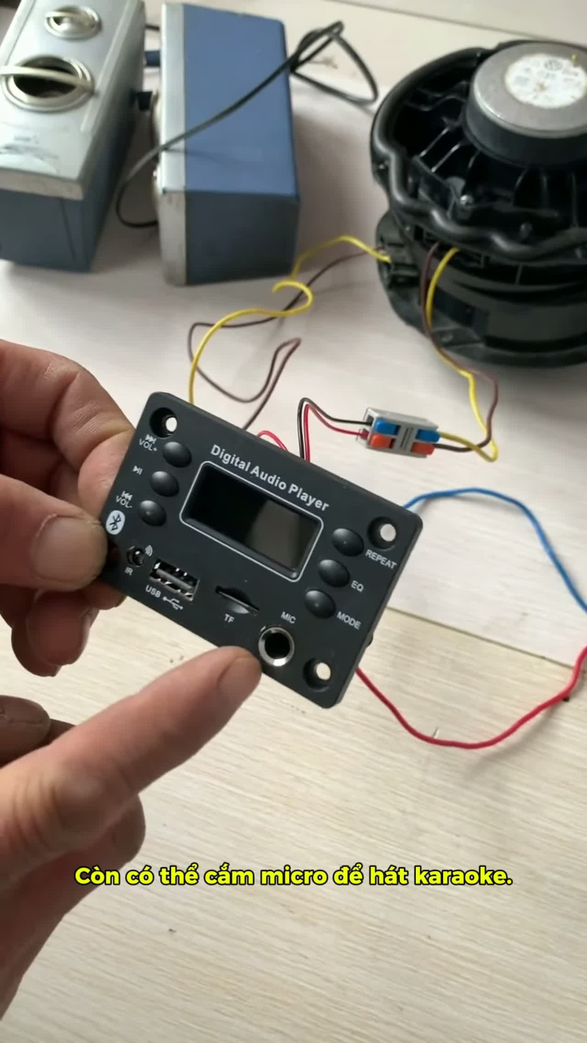 Mạch giải mã Bluetooth 2×25W, hỗ trợ USB, FM, MP3 và nhiều định dạng âm thanh!