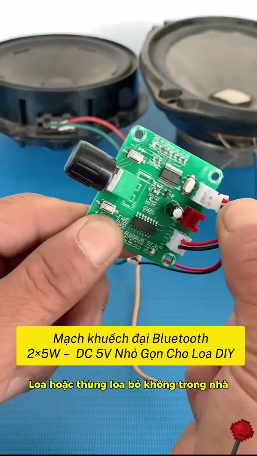 Mạch khuếch đại Bluetooth XH-A158 2x5W DC 5V nhỏ gọn cho loa DIY #LoaKeoMT #XHA158 #MachBluetooth #LoaDIY #AmThanh