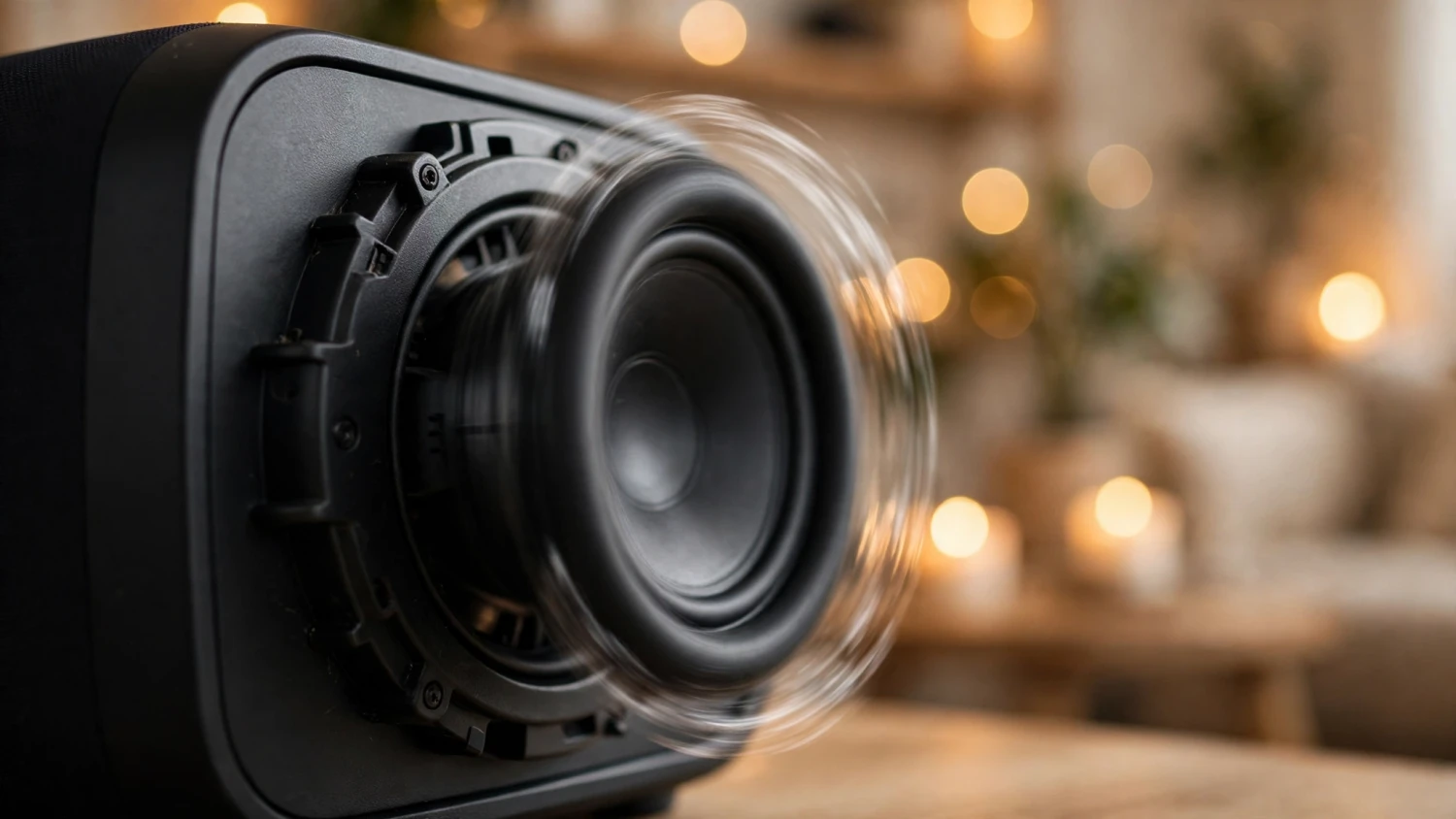 Giải đáp thắc mắc về loa Bluetooth bass mạnh: màng loa bass rung mạnh