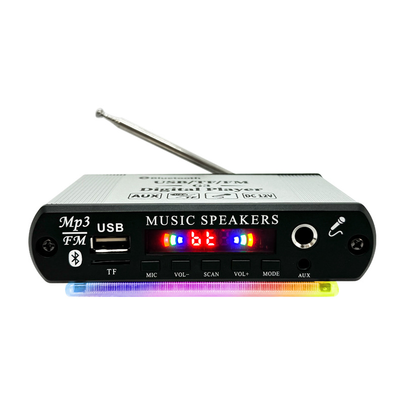 Bộ thu Bluetooth 5.4 nghe đài FM, USB, thẻ nhớ, tích hợp cổng mic hát karaoke