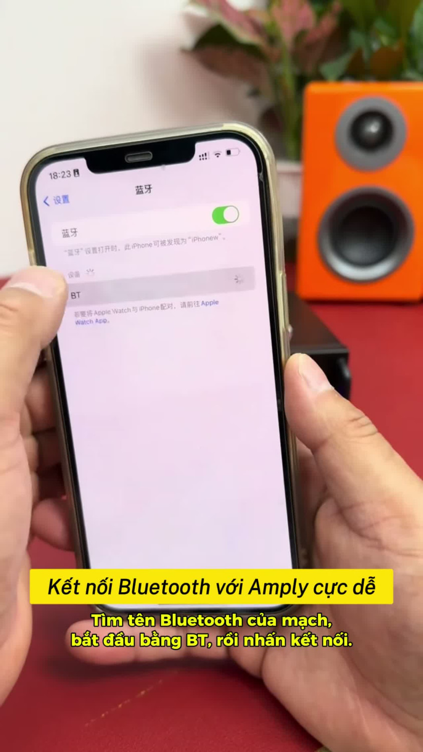 Chỉ vài bước là kết nối điện thoại với mạch loa qua Bluetooth!