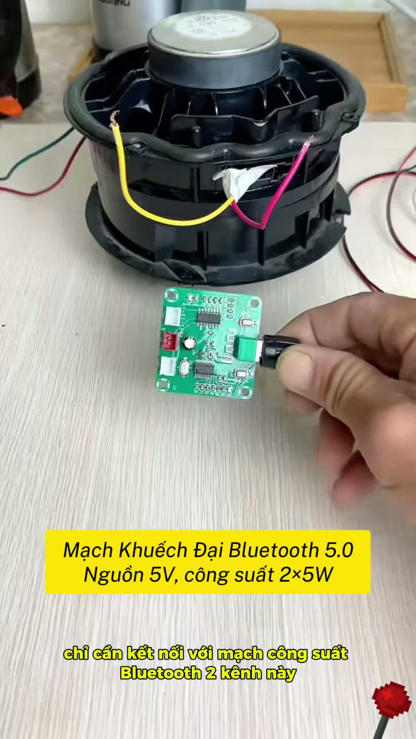 🔊 Muốn biến chiếc loa thường thành loa Bluetooth? Bo mạch XH-A158 sử dụng chip PAM8403, tích hợp Bluetooth 5.0, công suất 2×5W, phù hợp làm loa mini DIY, loa để bàn hoặc tận dụng lại những chiếc loa c