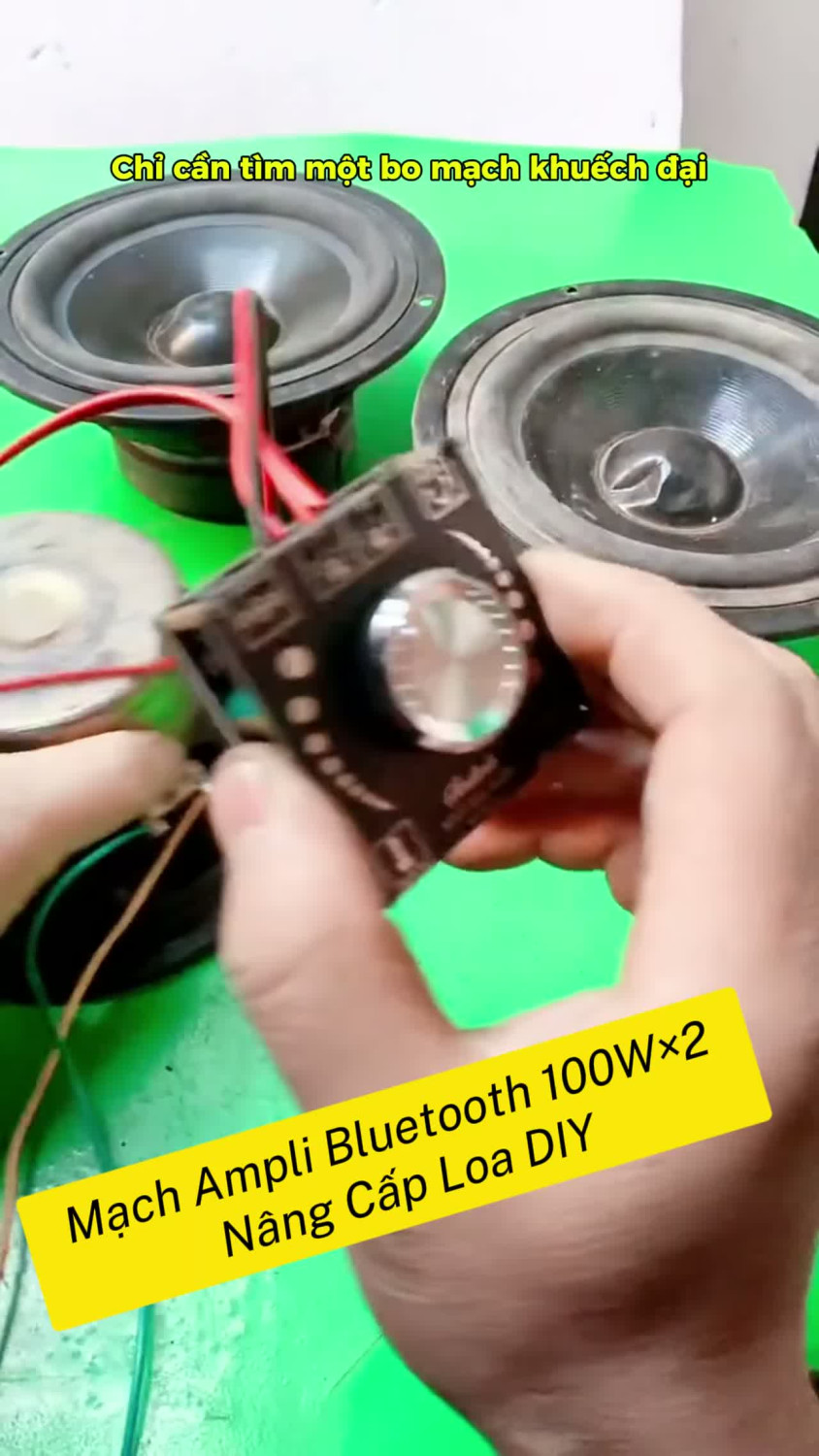 Mạch Ampli Bluetooth 100Wx2 Nâng Cấp Loa DIY