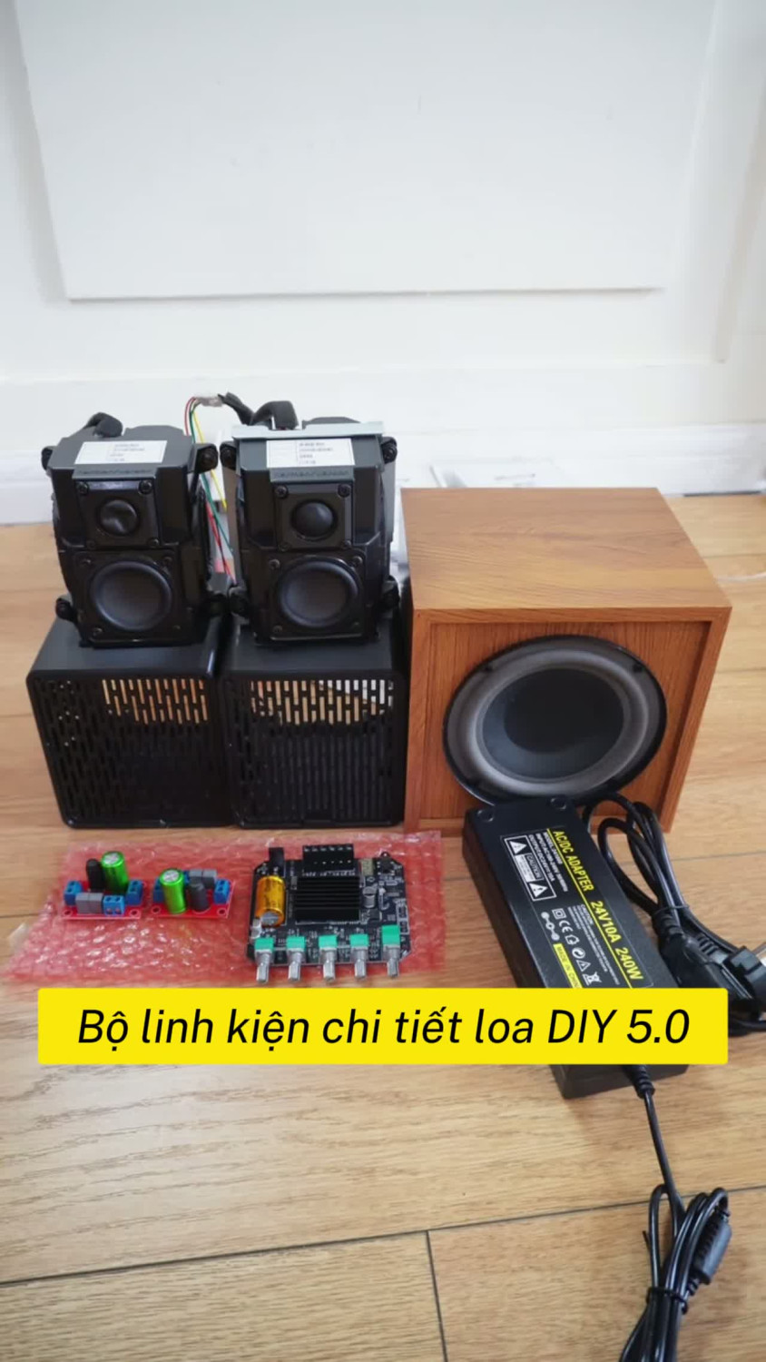 Tự làm loa DIY 2.1 cần chuẩn bị những linh kiện gì?