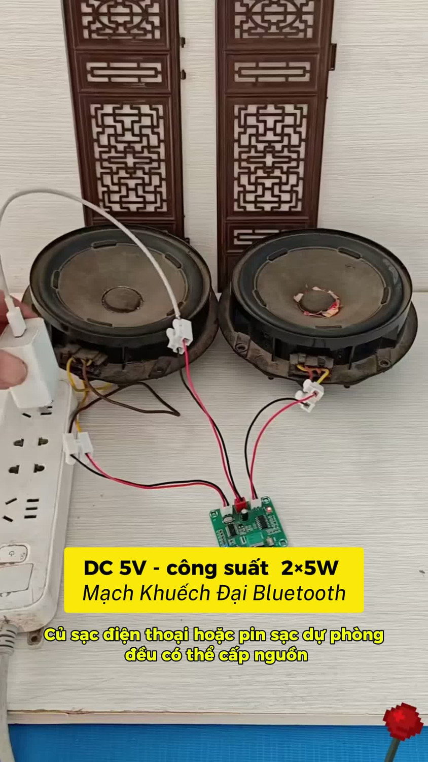 🔊 Làm loa Bluetooth mini không cần mạch quá lớn! XH-A158 hỗ trợ Bluetooth 5.0, công suất 2×5W và sử dụng nguồn DC 5V. Mạch nhỏ gọn, dễ lắp, phù hợp làm loa mini, loa để bàn hoặc tận dụng lại loa cũ. 👉