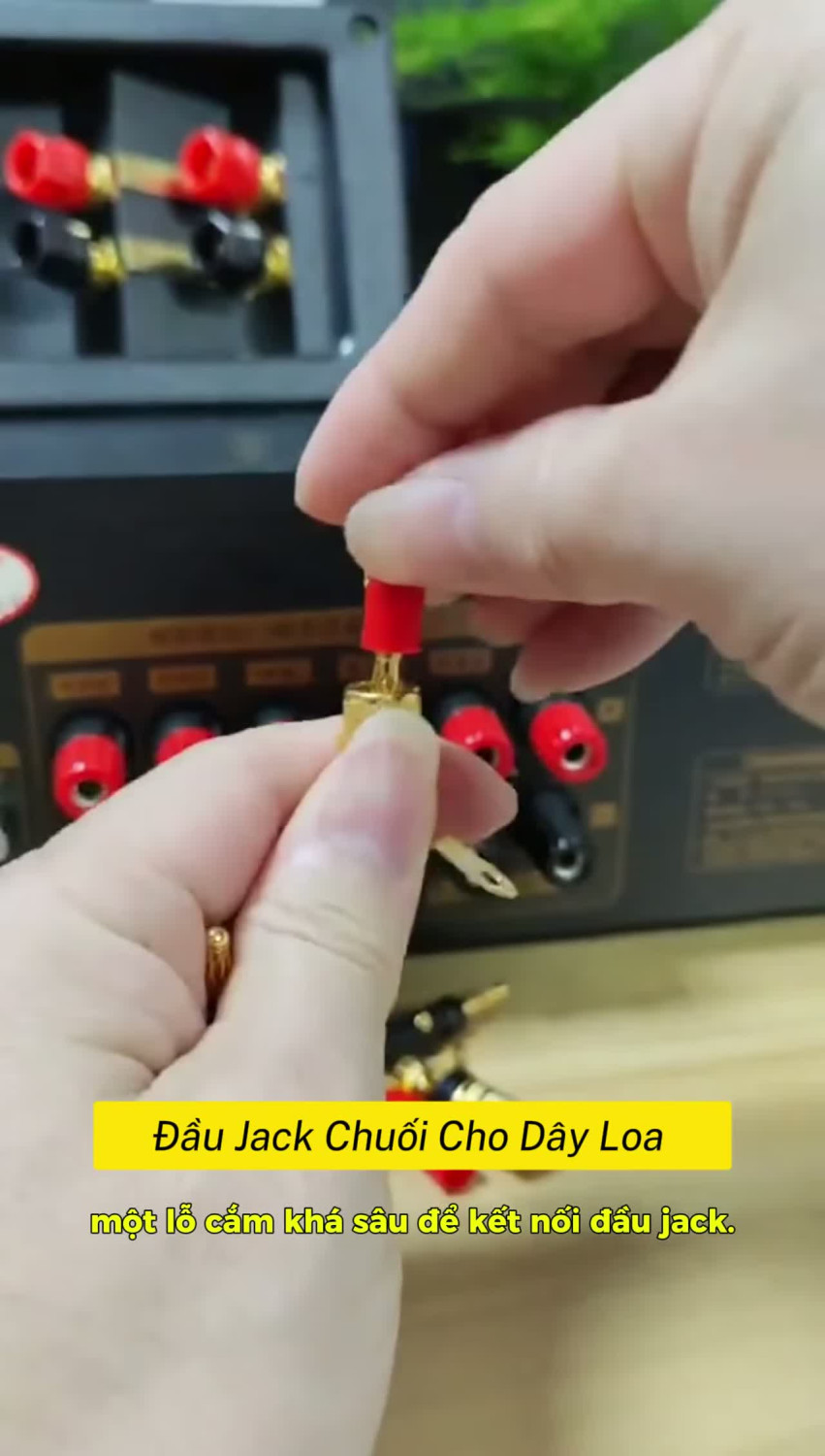 Đấu dây loa không cần tháo ra tháo vào