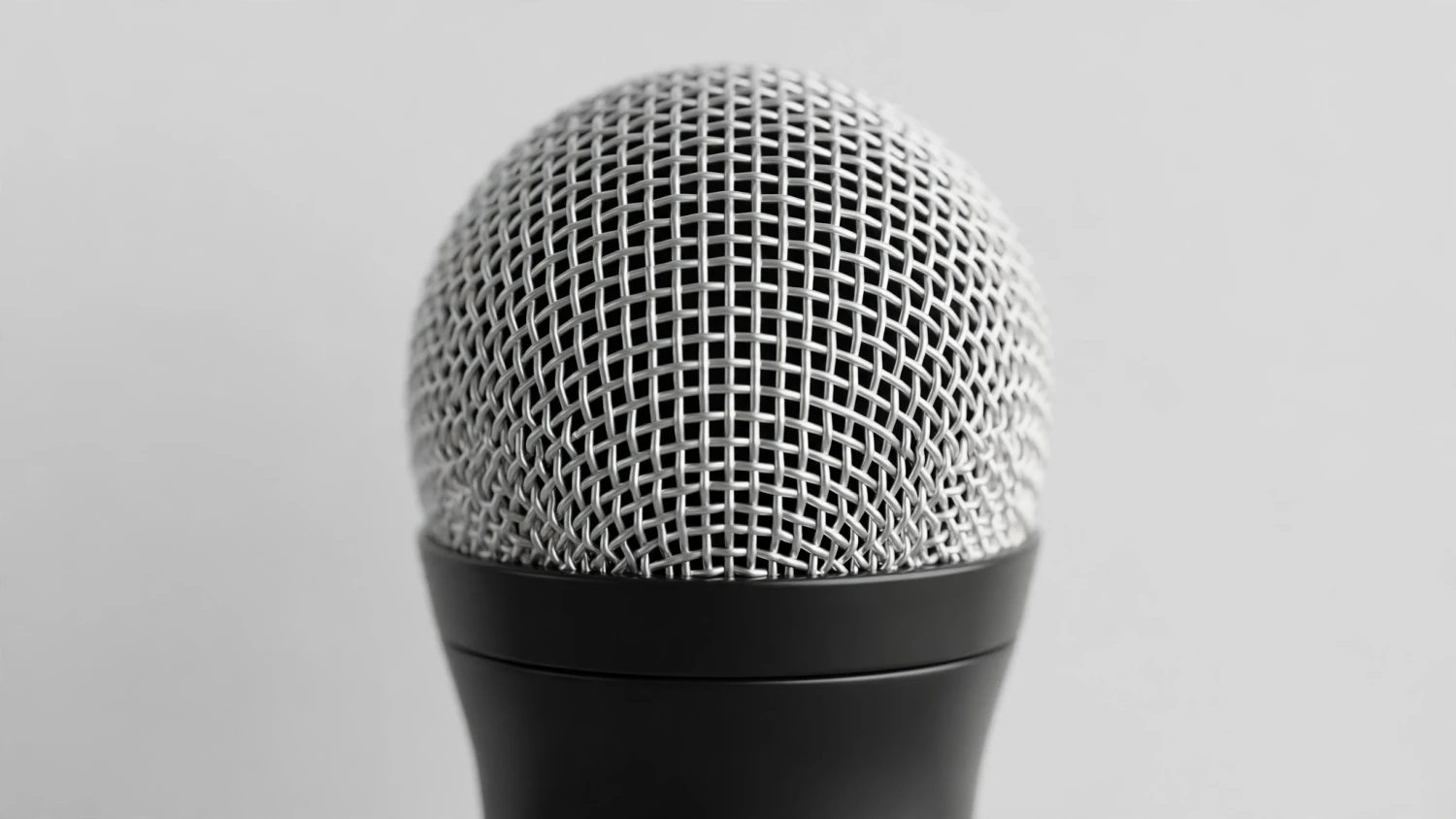 Đầu micro karaoke chụp cận cảnh
